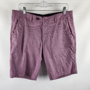 Ted Baker London Shorts Mens 33R Purple 9.5” Inseam Chino Shorts